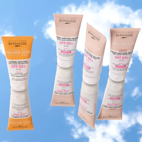 Byphasse Anti-aging nappali krém SPF50+ fényvédővel - light - 50ml