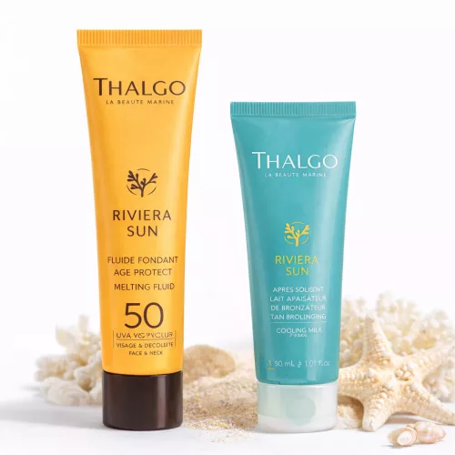 Thalgo SUN DUO Napvédő Csomag – SPF50 Fényvédő 50ml  + AJÁNDÉK Napozás Utáni Hűsítő Tej 30ml