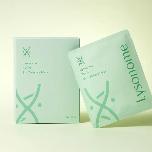 Lysonome PDRN Retain Bio-Cellulose Mask - fiatalító, regeneráló és bőrvilágosító luxus fátyolmaszk 5db/csomag
