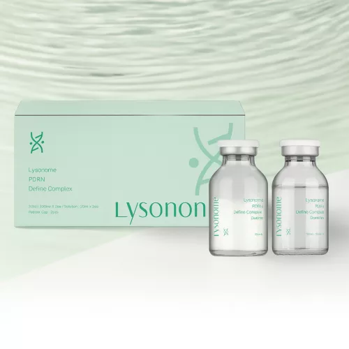 Lysonome PDRN Define Complex - professzionális kétfázisú liofilizált anti-aging komplex 200mg×2db+20ml×2db